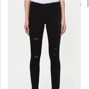 Frame Le high Skinny Noir Jefferson